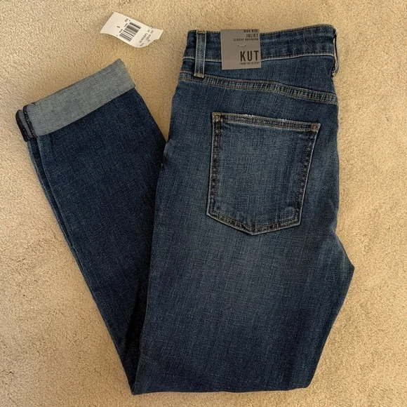 New Kut from the kloth Classic Blue Women's Jean’s high rise Juliet - Picture 2 of 5
